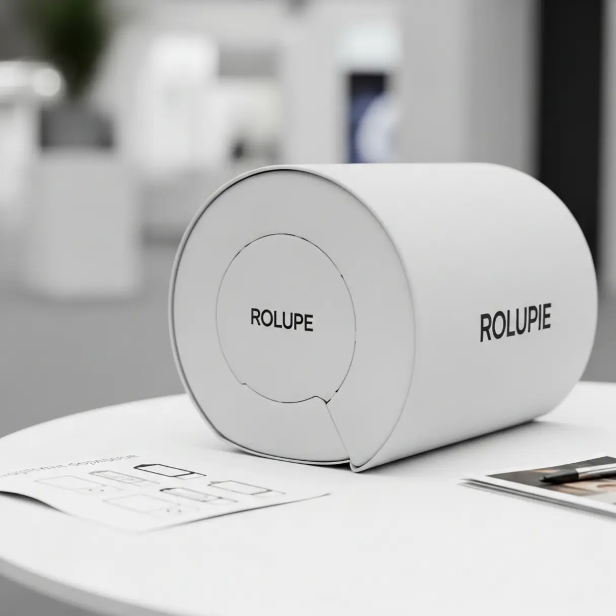 Zdjęcie produktu Rolupe na stole z instrukcją.